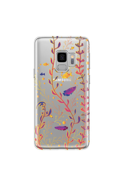 SAMSUNG - Galaxy S9 - Soft Clear Case - Clear Underwater World