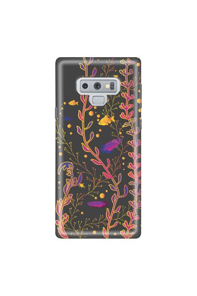 SAMSUNG - Galaxy Note 9 - Soft Clear Case - Midnight Aquarium