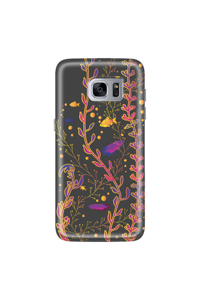 SAMSUNG - Galaxy S7 Edge - Soft Clear Case - Midnight Aquarium