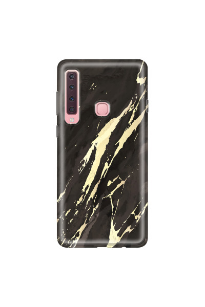 SAMSUNG - Galaxy A9 2018 - Soft Clear Case - Marble Ivory Black