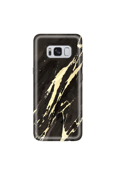 SAMSUNG - Galaxy S8 Plus - Soft Clear Case - Marble Ivory Black