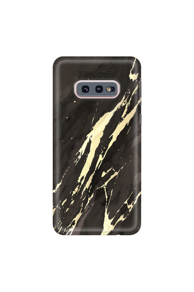SAMSUNG - Galaxy S10e - Soft Clear Case - Marble Ivory Black