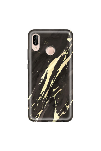 HUAWEI - P20 Lite - Soft Clear Case - Marble Ivory Black