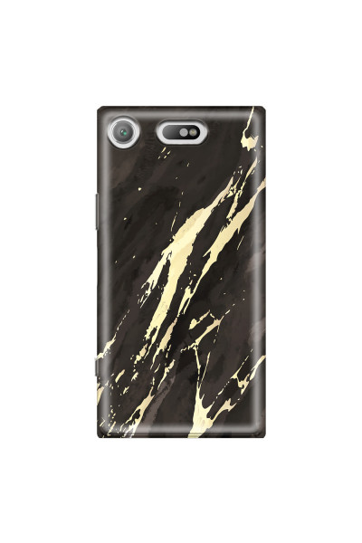 SONY - Sony XZ1 Compact - Soft Clear Case - Marble Ivory Black