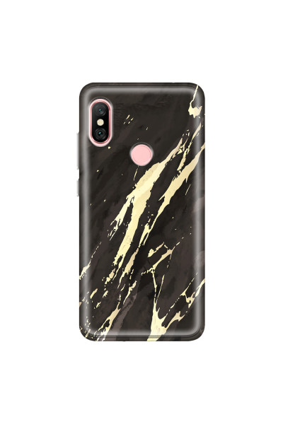 XIAOMI - Redmi Note 6 Pro - Soft Clear Case - Marble Ivory Black