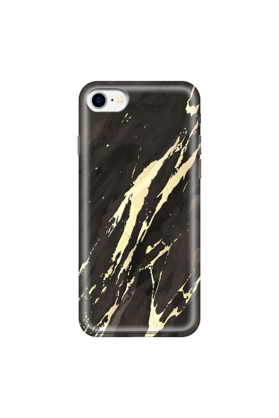 APPLE - iPhone 7 - Soft Clear Case - Marble Ivory Black