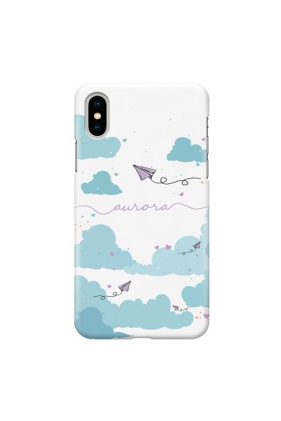 APPLE - iPhone XS Max - 3D Snap Case - Up in the Clouds Purple