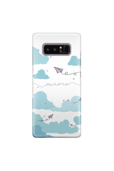 Shop by Style - Custom Photo Cases - SAMSUNG - Galaxy Note 8 - 3D Snap Case - Up in the Clouds Purple