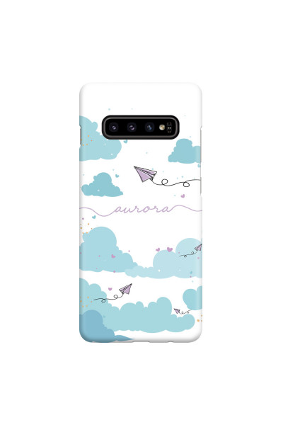 SAMSUNG - Galaxy S10 - 3D Snap Case - Up in the Clouds Purple