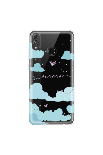 HONOR - Honor 8X - Soft Clear Case - Up in the Clouds Purple
