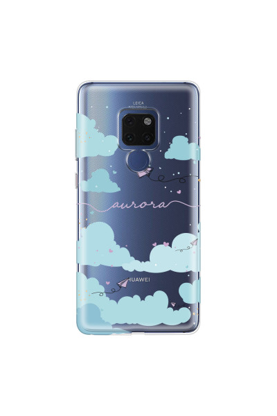 HUAWEI - Mate 20 - Soft Clear Case - Up in the Clouds Purple