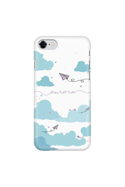 APPLE - iPhone 8 - 3D Snap Case - Up in the Clouds Purple