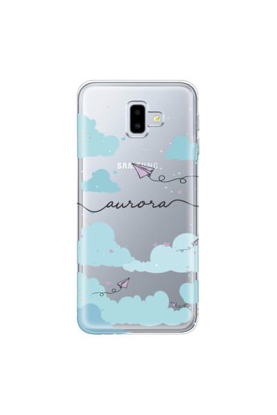 SAMSUNG - Galaxy J6 Plus - Soft Clear Case - Up in the Clouds