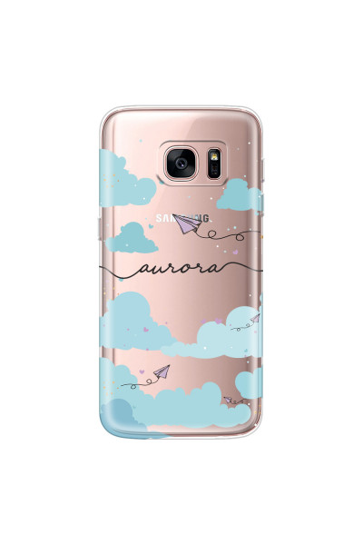 SAMSUNG - Galaxy S7 - Soft Clear Case - Up in the Clouds