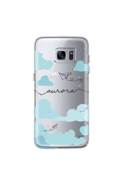 SAMSUNG - Galaxy S7 Edge - Soft Clear Case - Up in the Clouds