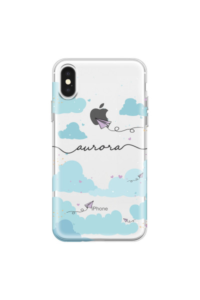 APPLE - iPhone X - Soft Clear Case - Up in the Clouds