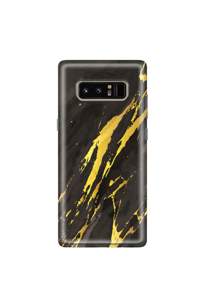 SAMSUNG - Galaxy Note 8 - Soft Clear Case - Marble Castle Black