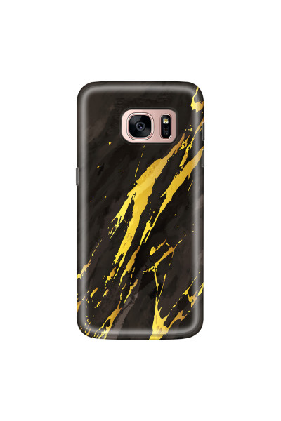 SAMSUNG - Galaxy S7 - Soft Clear Case - Marble Castle Black