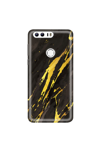 HONOR - Honor 8 - Soft Clear Case - Marble Castle Black