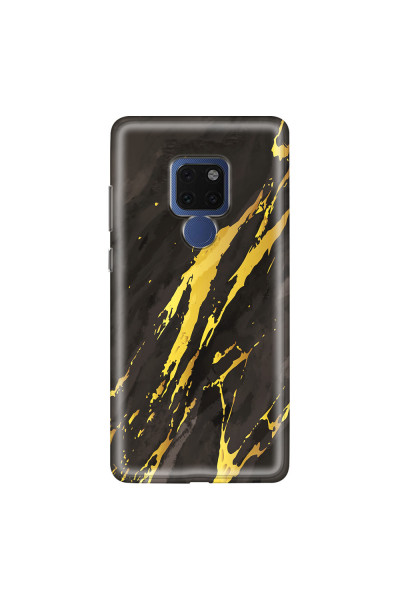 HUAWEI - Mate 20 - Soft Clear Case - Marble Castle Black