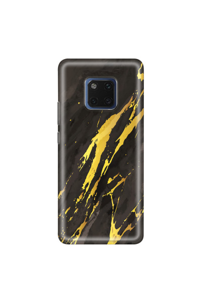 HUAWEI - Mate 20 Pro - Soft Clear Case - Marble Castle Black