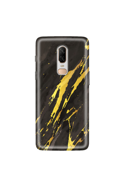 ONEPLUS - OnePlus 6 - Soft Clear Case - Marble Castle Black