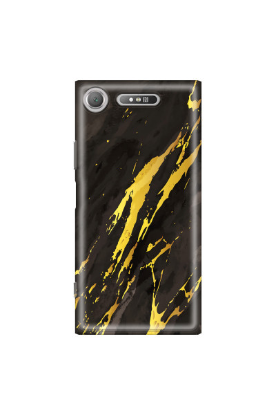 SONY - Sony XZ1 - Soft Clear Case - Marble Castle Black