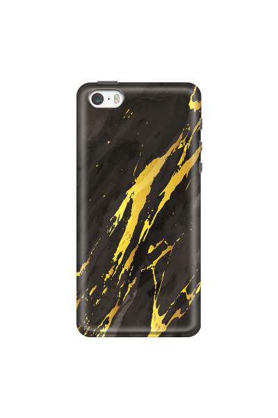 APPLE - iPhone 5S - Soft Clear Case - Marble Castle Black