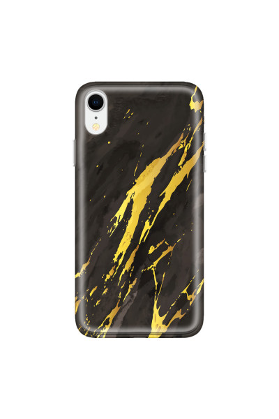 APPLE - iPhone XR - Soft Clear Case - Marble Castle Black