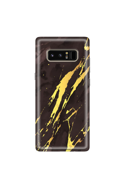 SAMSUNG - Galaxy Note 8 - Soft Clear Case - Marble Royal Black