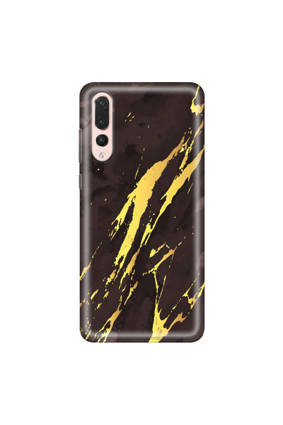 HUAWEI - P20 Pro - Soft Clear Case - Marble Royal Black