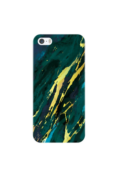 APPLE - iPhone 5S - 3D Snap Case - Marble Emerald Green