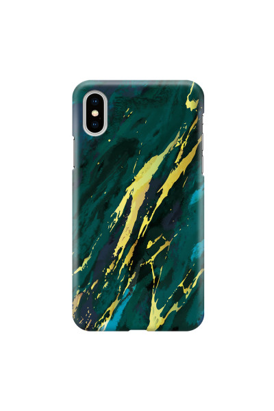 APPLE - iPhone XS Max - 3D Snap Case - Marble Emerald Green