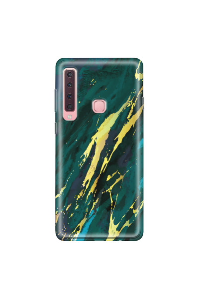 SAMSUNG - Galaxy A9 2018 - Soft Clear Case - Marble Emerald Green