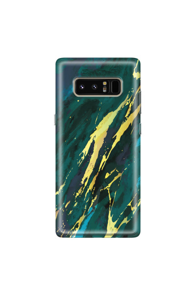 SAMSUNG - Galaxy Note 8 - Soft Clear Case - Marble Emerald Green