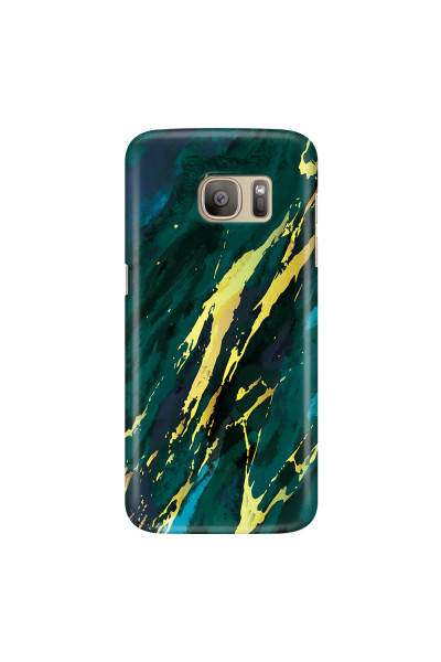 SAMSUNG - Galaxy S7 - 3D Snap Case - Marble Emerald Green