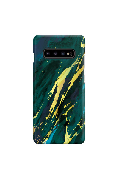 SAMSUNG - Galaxy S10 - 3D Snap Case - Marble Emerald Green