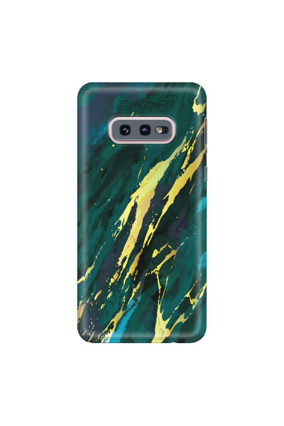 SAMSUNG - Galaxy S10e - Soft Clear Case - Marble Emerald Green