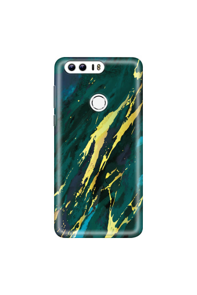 HONOR - Honor 8 - Soft Clear Case - Marble Emerald Green