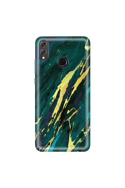 HONOR - Honor 8X - Soft Clear Case - Marble Emerald Green
