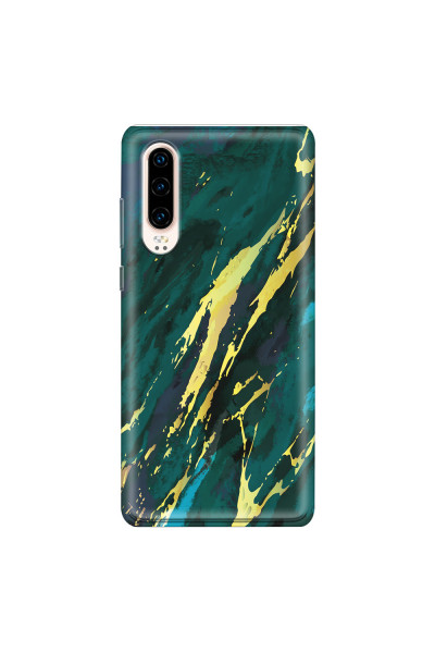 HUAWEI - P30 - Soft Clear Case - Marble Emerald Green