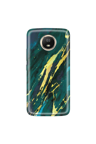 MOTOROLA by LENOVO - Moto G5s - Soft Clear Case - Marble Emerald Green