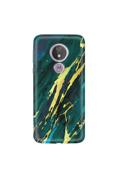 MOTOROLA by LENOVO - Moto G7 Power - Soft Clear Case - Marble Emerald Green