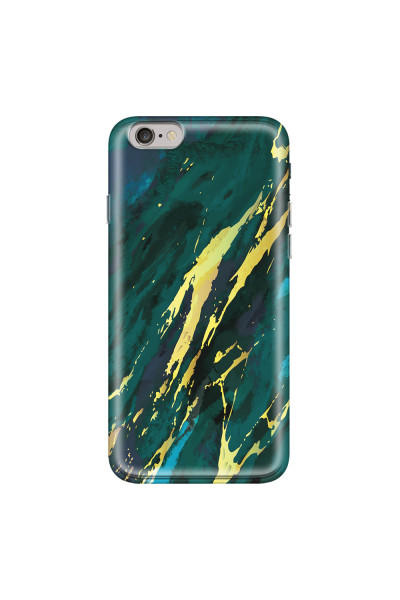 APPLE - iPhone 6S Plus - Soft Clear Case - Marble Emerald Green