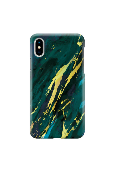 APPLE - iPhone X - 3D Snap Case - Marble Emerald Green