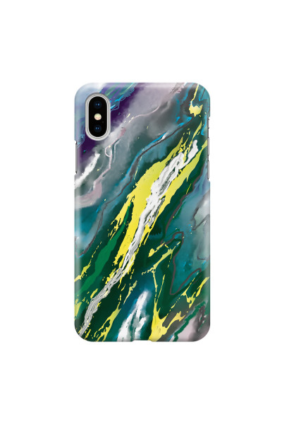 APPLE - iPhone XS Max - 3D Snap Case - Marble Rainforest Green