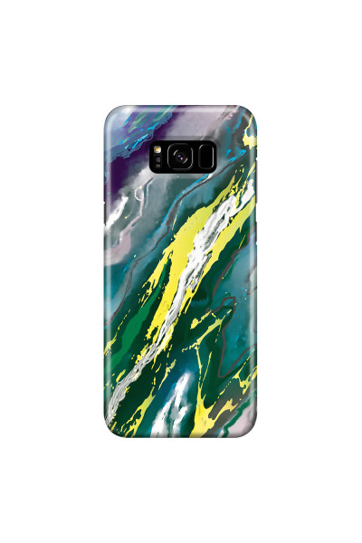 SAMSUNG - Galaxy S8 Plus - 3D Snap Case - Marble Rainforest Green
