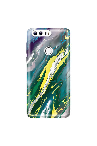 HONOR - Honor 8 - Soft Clear Case - Marble Rainforest Green