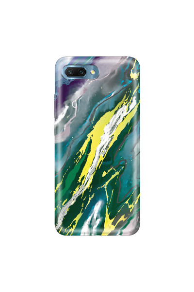 HONOR - Honor 10 - Soft Clear Case - Marble Rainforest Green