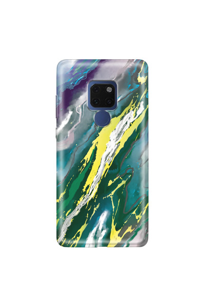 HUAWEI - Mate 20 - Soft Clear Case - Marble Rainforest Green